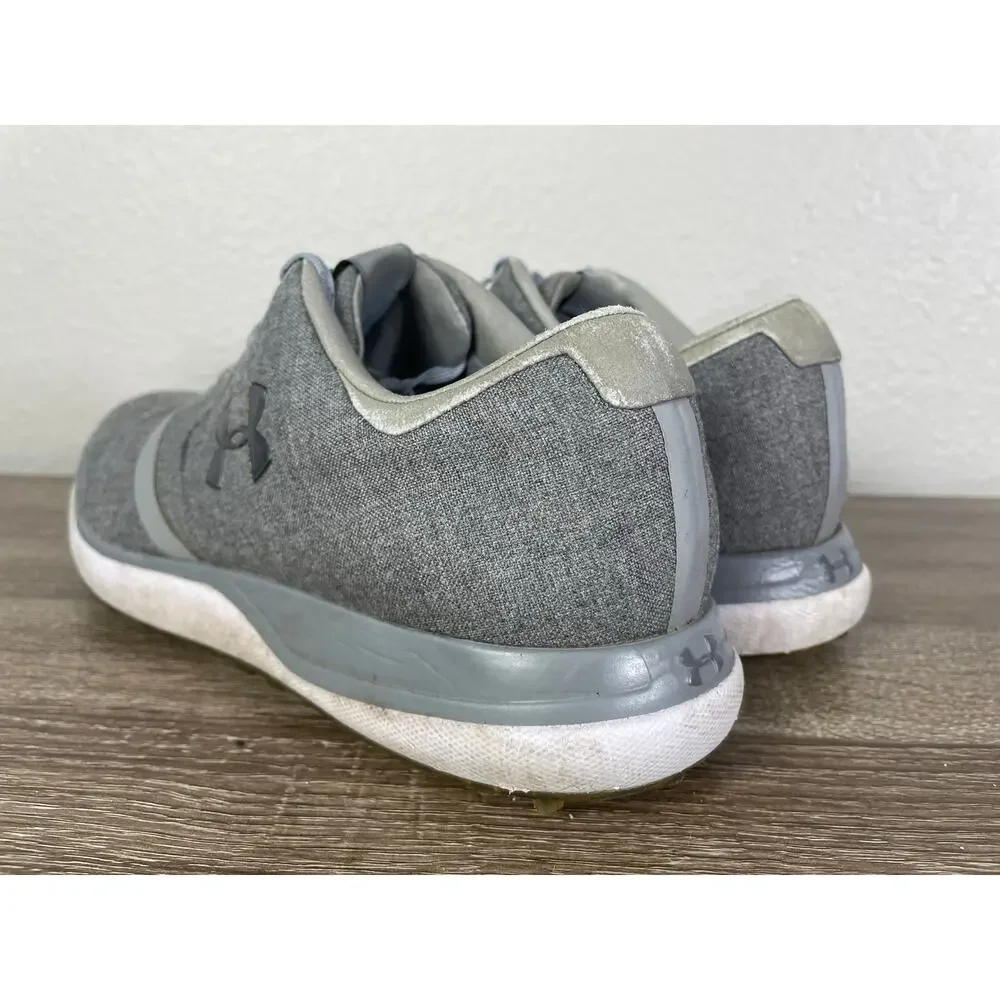 Under Armour Performance SL Sunbrella 9.5 Gray Waterproof Spikeless Golf Shoes